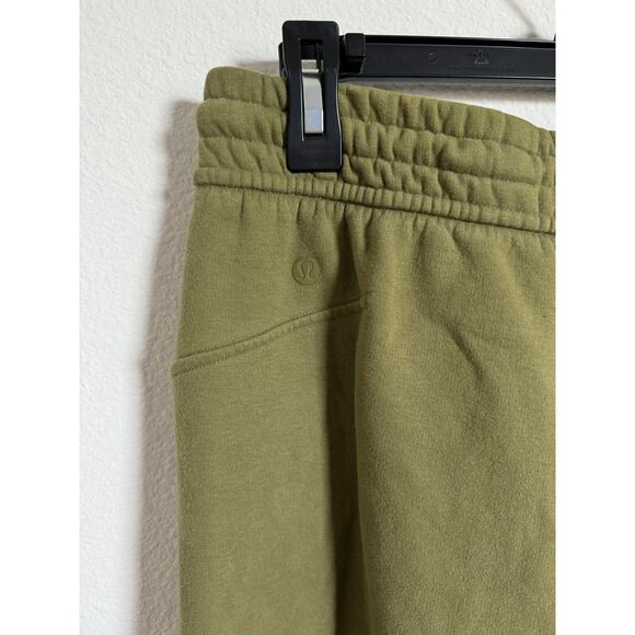 Lululemon Loungeful High Rise Wide Leg Cropped Sweatpants Womens size 8 Green - Picture 6 of 7